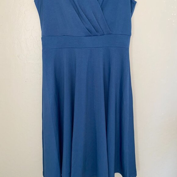 NWT Grace Karin Blue Swing Sleeveless Dress w/ Zipper Size SMALL - Picture 3 of 12